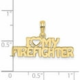 thumbnail image 2 of 10K Yellow Gold I Love My Firefighter Charm (8.8 X 26.4) Made In United States -Jewelry By Sweet Pea, 2 of 5