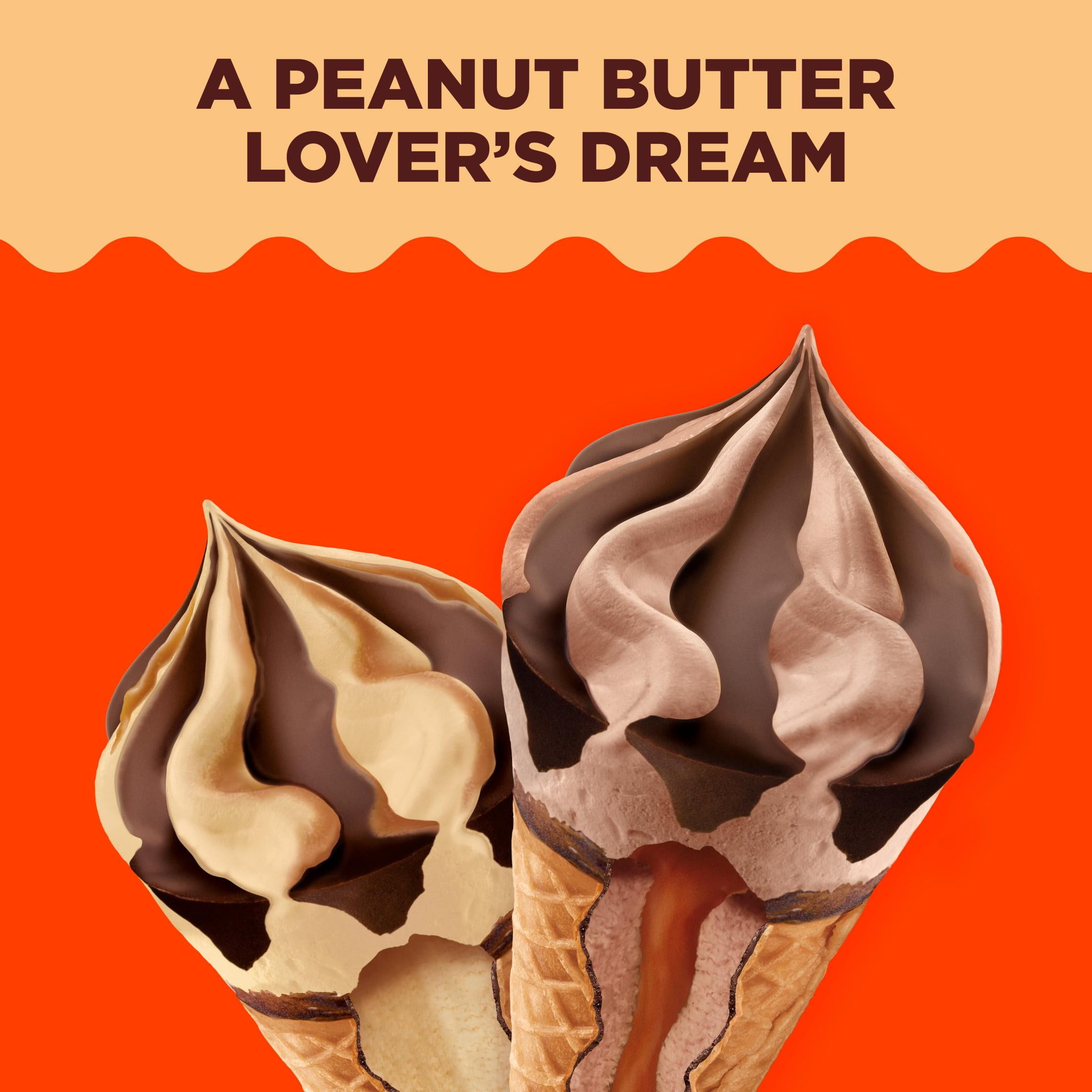 Reese's Crispy Peanut Butter and Chocolate Frozen Dairy Dessert Cones Nonfat Milk, 8 Count