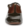 thumbnail image 3 of Franco Sarto Women's Marylee T-Strap Flat Dark Green Patent 13M, 3 of 6