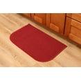 thumbnail image 2 of Sloppy Chef D-Shape Kitchen Rug: 18 x 30, Skid-Resistant Latex Backing, Red, 2 of 6
