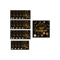 thumbnail image 2 of Happy New Year Disposable Dinnerware Set Party Supplies, Paper Black Gold Plates and Napkins for New Year Party Decoration, 2 of 6