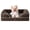 Brown-24.0"L x 18.0"W x 6.0"Th, variant on Dog Bed For Small Dogs  Waterproof Memory Foam Pet Beds With Sides Non-slip Bottom And Egg-crate Medium Couch Washable Removable Cover Dark Grey