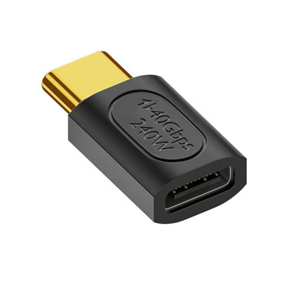 90Right Angle Type-C to Type-C Adapter USB-C Fast Charging Converter 40Gbps 240W P4T4
