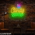 thumbnail image 4 of Glowneon Candy Shop Neon Led Light, Lollipop Candy Shop Led Wall Art, 4 of 5