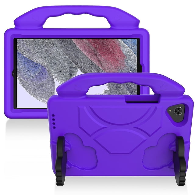 Funda de EVA a prueba de golpes con soporte para el pulgar para Samsung Galaxy Tab A7 Lite T220/T225 (negra)