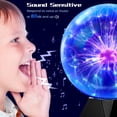 thumbnail image 4 of Bola de plasma Theefun azul de 20 cm sensible al tacto y al sonido, 4 of 8