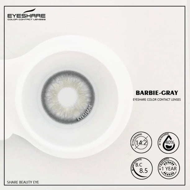 EYESHARE lente 1 par (2 piezas) Barbie lentes de contacto de Color para ojos lentes cosméticos Color de ojos