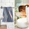 thumbnail image 7 of Yayeee 2 Pack Hand Towels for Bathroom 100% Cotton 16" x 28" Soft Absorbent Kitchen Towel, Black Stripes, 7 of 7