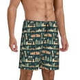 thumbnail image 2 of Fotbe UAE Travel1 1 Pantalones Cortos de Pijama para Hombre, Ropa de Dormir, Pantalones de Pijama Cortos para Hombre-XX-Large, 2 of 6
