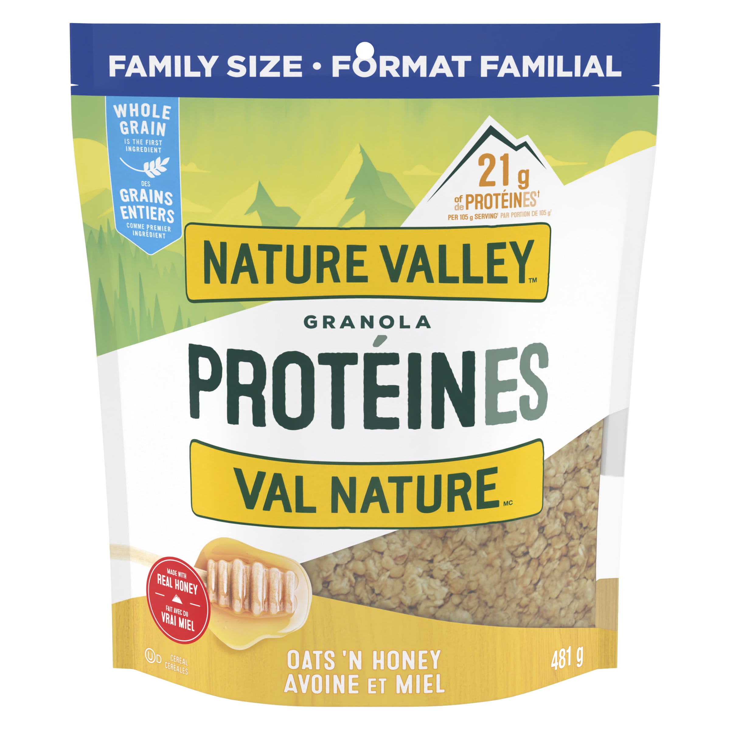 Nature Valley Protein Granola Oats 'N Honey Family Size, 481 g