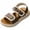 Brown, variant on Girls Breathable Layer Non Slip Ground Lightweight Daily Walking Sandals Shoes