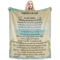 thumbnail image 6 of Footprints in The Sand Poem Blanket Throw Blanket Ultra-Soft Cozy Micro Fleece Blanket for Sofa, Bed & Travel Use-All Seasons Suitable 50"X40" Inch, 6 of 6