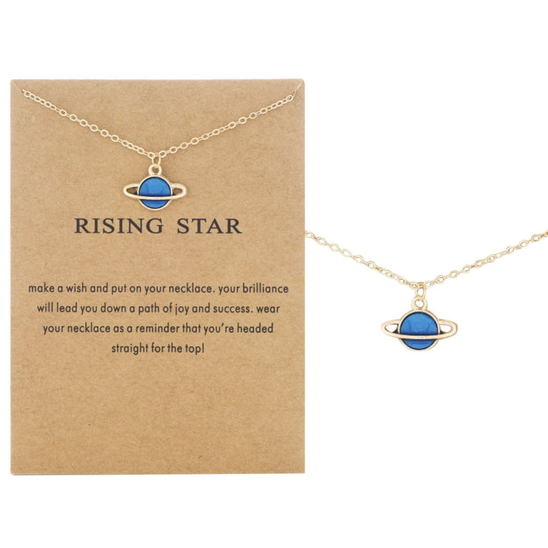 Jewelry Necklaces Pendants Starry Sky Series Oil Drop Saturn Globe Pendant  Necklace Gift For Women Girl Accessories for Women