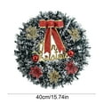 thumbnail image 3 of Artificial Christmas Wreath, Decorative Green Wreath for Front Door Wall, Festive Hanging ornament for Indoor Outdoor Holiday Decor(d), 3 of 6