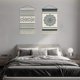 thumbnail image 2 of Tapiz tejido de 2 uds. Tapices de Mandala bohemio tapiz de arte geométrico tapiz gris oscuro colgante de pared para apartamento, dormitorio, 2 of 5