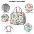 thumbnail image 4 of Lunch Bag Lunch Box for Women Reusable Insulated Lunch Bags,Water-Resistant Rustic Country Ocean Sea Coral (1) Cooler Lunch Tote Bag, Large Capacity for Work Travel Picnic, 4 of 6