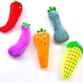 thumbnail image 4 of Catnip Cat Toys, 5 Pack, Plush Cat Nip Toys for Indoor Kitten Kitty, Interactive Cat Kicker Chew Safe Teeth Cleaning Toys, Fun Vegetable Shape., 4 of 7