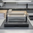 thumbnail image 2 of predolo Manual Comb Punch Machine A4 Paper Binding Punch Machine Metal, 21-hole Comb and, 2 of 10