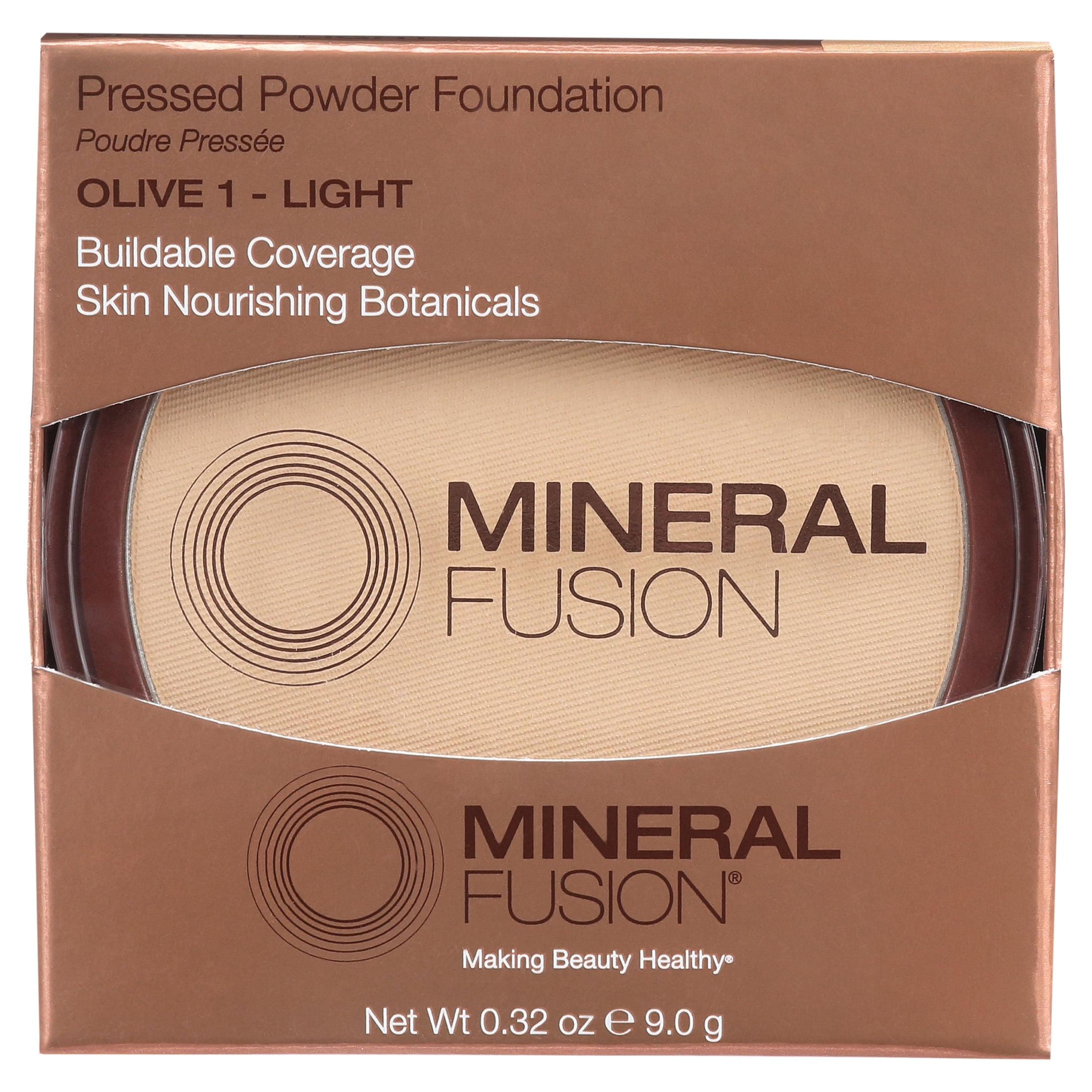 Mineral Fusion Pressed Powder Foundation - Olive 1 - 0.32 Oz.