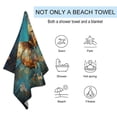 thumbnail image 2 of Watercolor Butterfly Beach Towel Microfiber Beach Towels Sand Free Quick Dry Lightweight Travel Towels, 2 of 7
