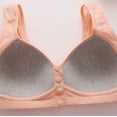 thumbnail image 4 of Women's Plus Size Lace Bra Wireless Front Closure Wide Strap Tank Bra Women Comfy Everyday Tops, 4 of 9