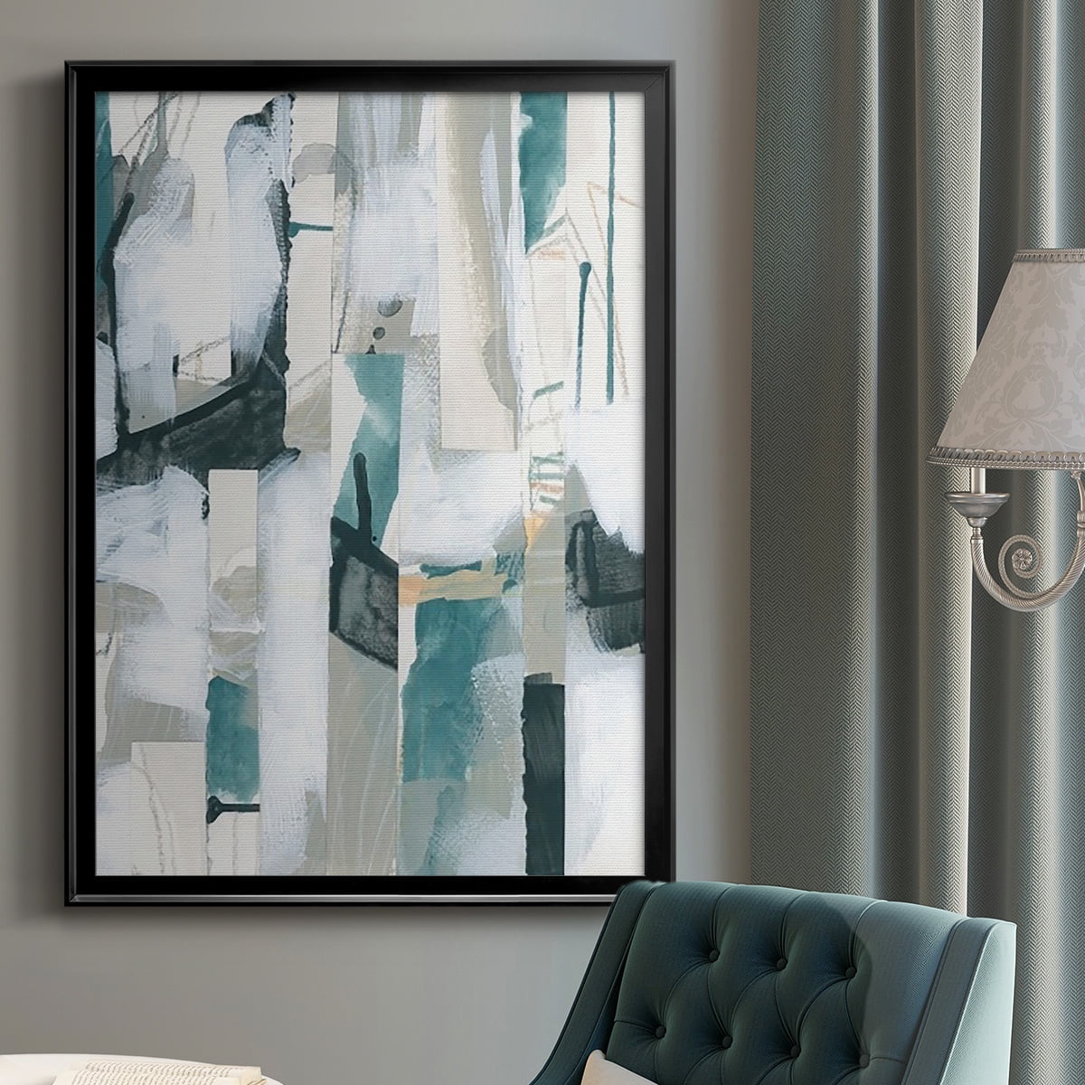 Sea Cavern Strata III Premium Framed Print, in Gold, Black, or Silver - Ready to Hang