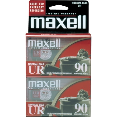 MAXELL 90 MIN NORMAL BIAS AUDIO CASS - 2 PK