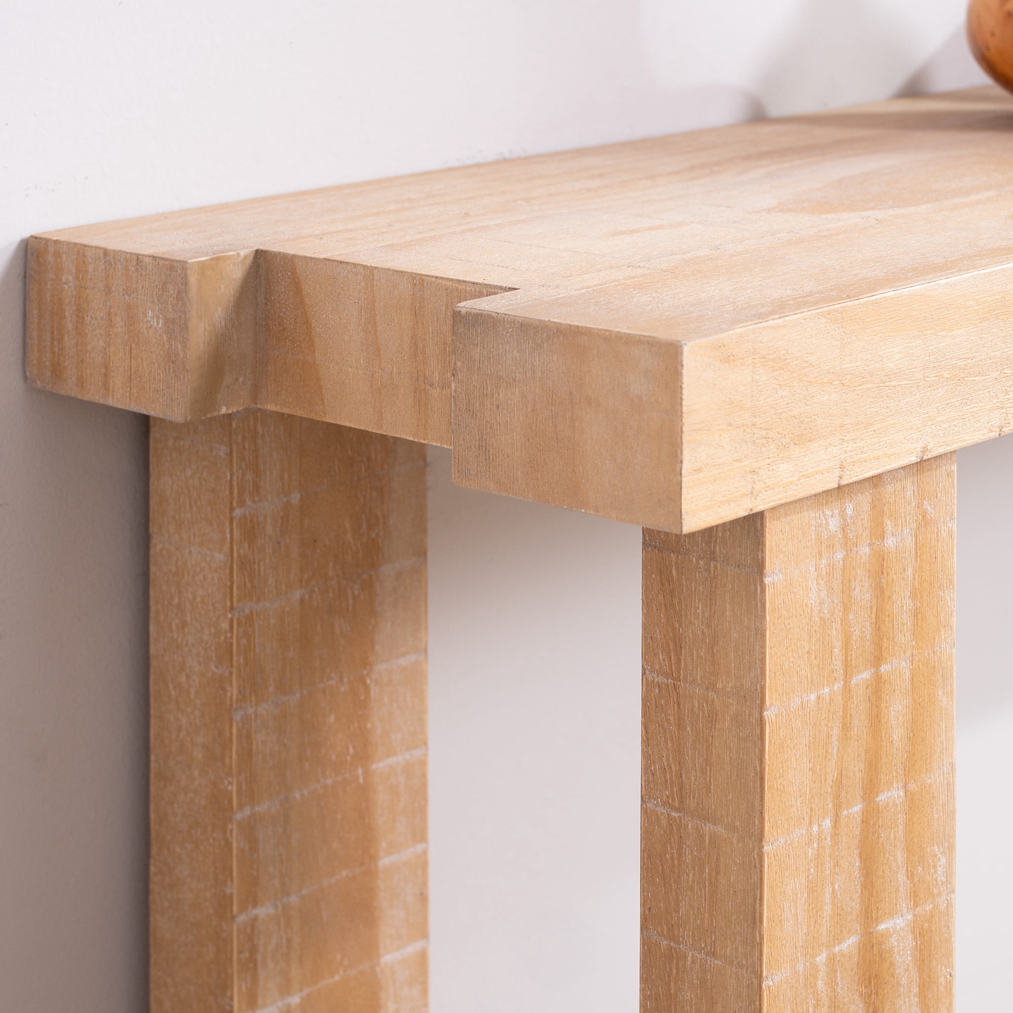 MDQMD 77.2'' Wood Console Table for Entrywya,Minimalist Sofa Table with Natural Wood Finish for Living Room,Hallwa