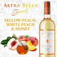 thumbnail image 4 of Astra Bella Semi-Sweet Peach, Italian Blend 750 ml Glass Bottle, 5.5% ABV, 4 of 9