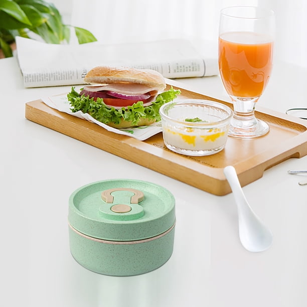 pstuiky Fiambreras Bento para adultos - Fiambrera Bento para niños - Set de fiambrera Bento hermética apta para microondas con cubiertos