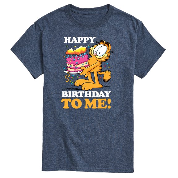 Garfield - Happy Birthday To Me - Men's Short Sleeve Graphic T-Shirt