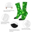 thumbnail image 3 of Qekee St Patrick's Day2 Print Socks For Women Crew Socks Sporty Calf Socks Casual Socks Women, 3 of 6