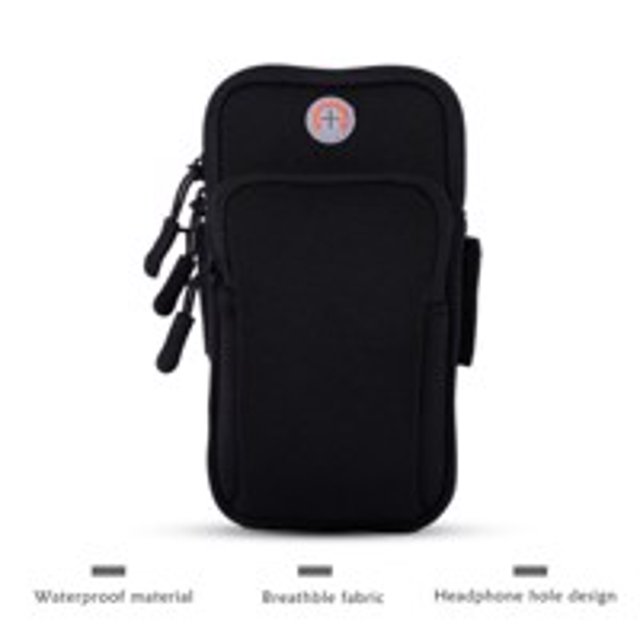 Langgg Sac de Bras Mobile pour Marathon en Plein Air, Sac de Course de Nuit Imperméable pour Femmes