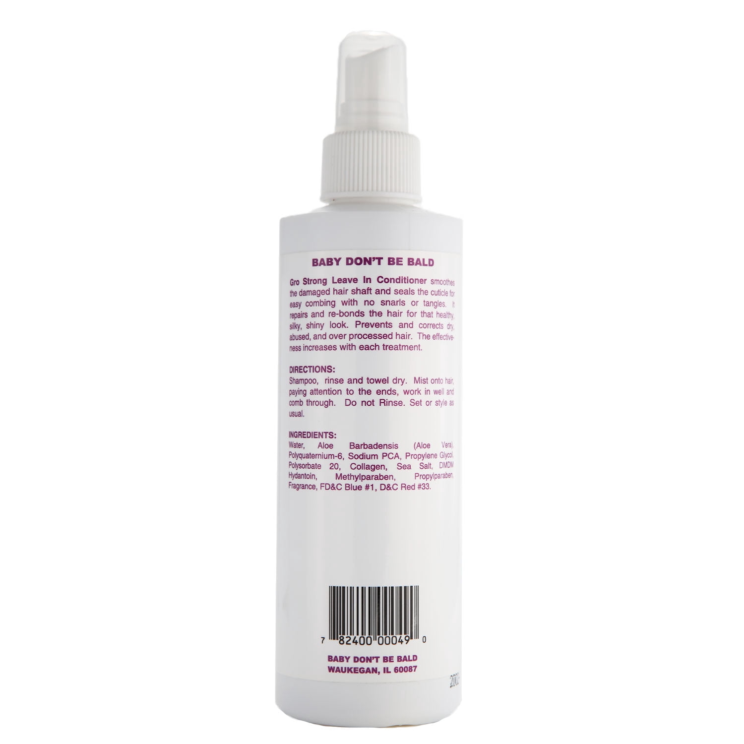 Baby Don't Be Bald Gro Strong Leave In, 8 Oz., Pack of 2