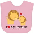 thumbnail image 3 of Inktastic I Love My Grandma Boys or Girls Baby Bib, 3 of 4