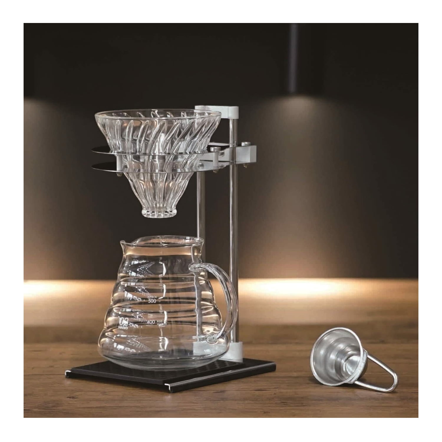 HARIO VPOS-1506-SV Pour Over Stand Set Silver One size 