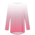 thumbnail image 4 of Samickarr Pullover Tunic Tops For Women Loose Fit Dressy Long Sleeve Crew Neck Sweatshirt Pullover Shirtslong Sleeve Printed T-Shirt Blouse Fall Tops, 4 of 5