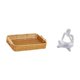 thumbnail image 5 of Cestas de almacenamiento,Cestas de almacenamiento de cocina tejidas con asas hechas a mano,Cestas de pan redondas Bandejas para servir Rectángulo,Figura de lector abstracto,Estatua de pensador, 5 of 8