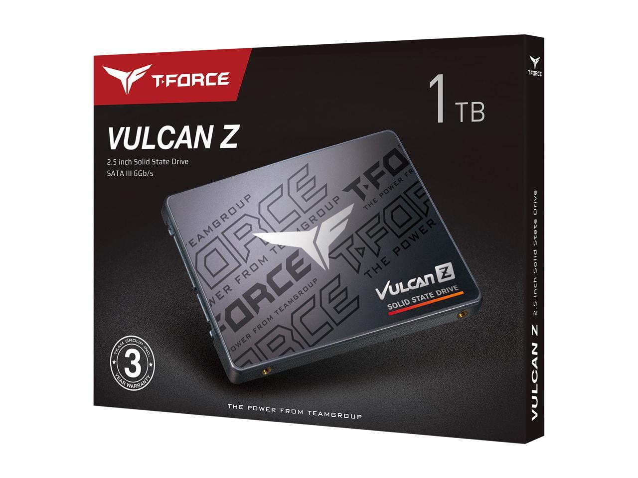 TEAMGROUP T-FORCE VULCAN Z 2.5-inch 1TB SATA III SSD with 3D NAND