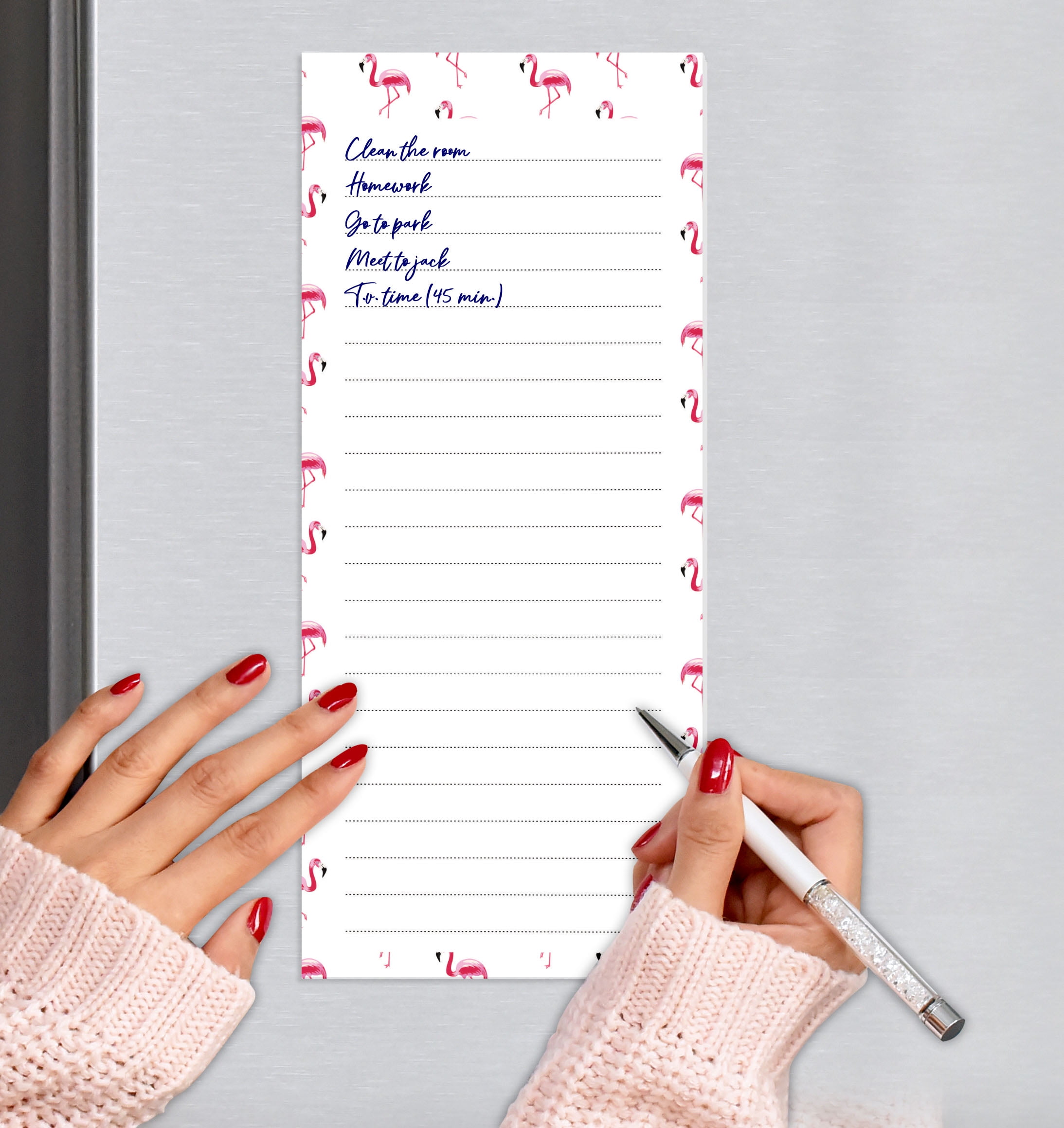 Inkdotpot Pack of 3 Magnetic Fridge To-Do List Notepads- Magnetic Memo Pads For Refrigerator-(50 Sheets Each)-T6