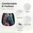 thumbnail image 4 of Pofeuu Colorful Floral Patterned Horse Print Women's Athletic Shorts Running Workout Shorts Tummy Control Quick Dry Gym Shorts with Pockets Double layer sports shorts-Medium, 4 of 7