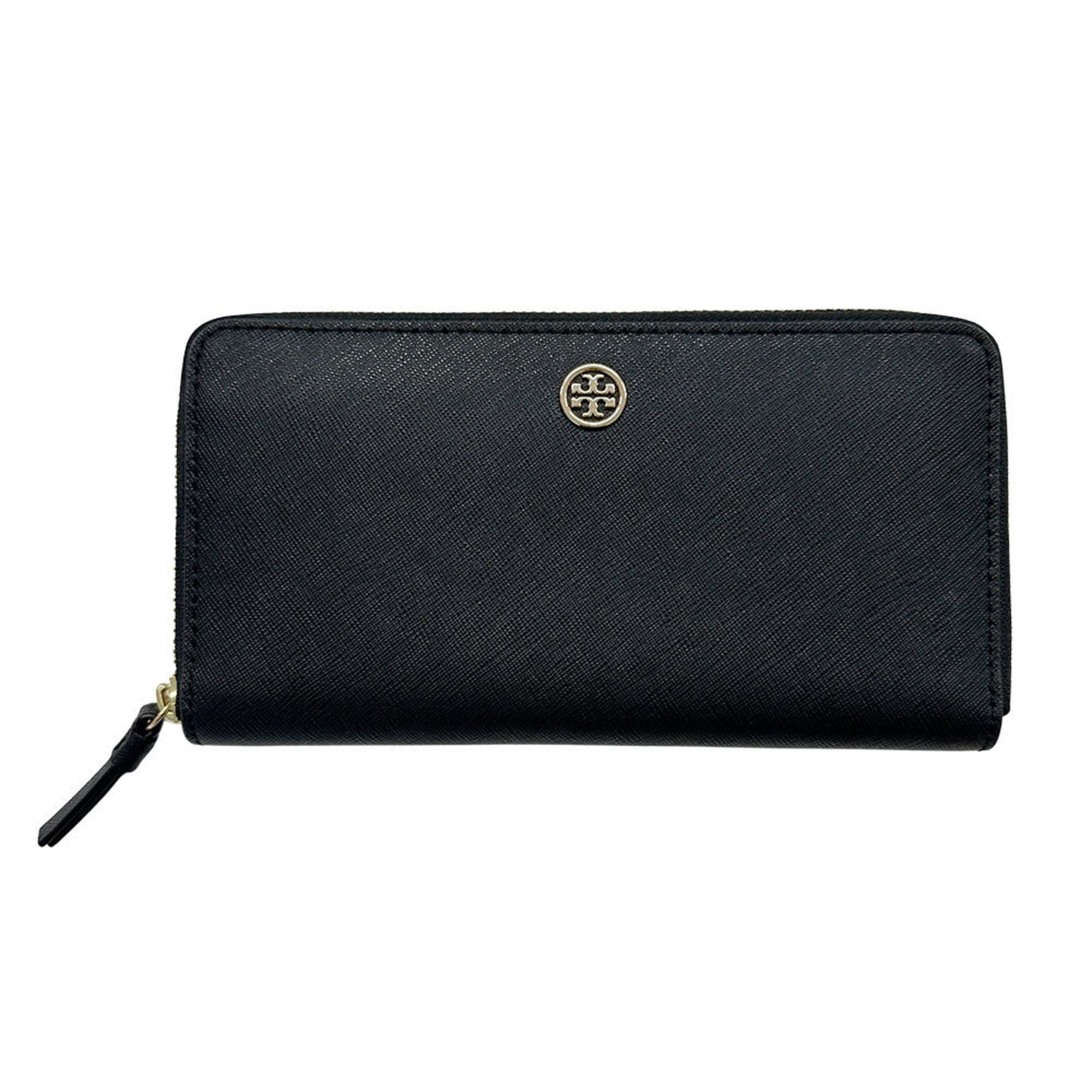 Pre-Owned Tory Burch Women's Robinson Zip Continental Wallet in Black Leather with... (Good)
