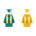 thumbnail image 1 of (2-Pack) Rinsvye Kindergarten Cap Gown Set Graduation Academic Childs Tassel Hat Stole Robe Preschool Photo Shoot Commencement Dress Up Party Outfit, 1 of 7