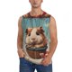 thumbnail image 1 of Balery Hot Air Balloon Guinea Pig Camisetas sin mangas para hombre, absorbe la humedad y protege contra el mal olor.-Small, 1 of 7