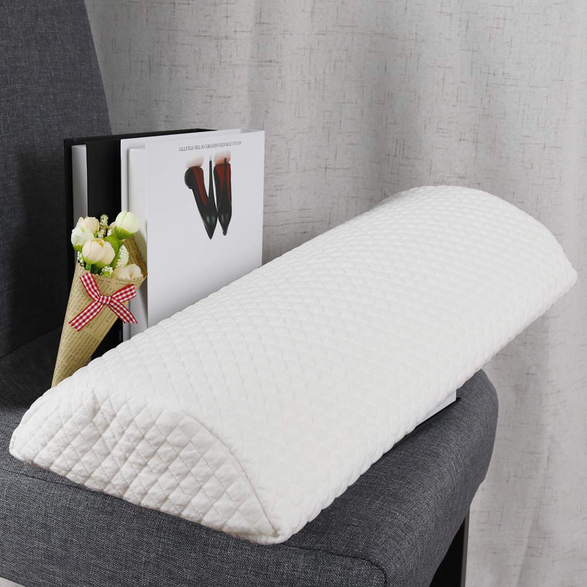 Half Moon Memory Foam Cushion Sleeping Pillow Bed Back Neck Leg Knee