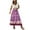 Purple, variant on Njagoc3 Womens Tiered Boho Print Midi Skirt for Summer Casual & Vacation Wear