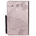 thumbnail image 6 of Galaxy Tab E 9.6" (SM-T560/T561) Case, Allytech Embossed with Butterfly Series Folio Stand Wallet Case with Cards/Cash Holder for Samsung Galaxy Tab E 9.6-inch (NOT for SM-T560NU), Rosegold, 6 of 7