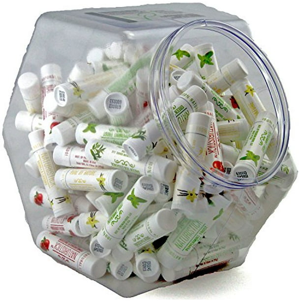 120Pack Lip Balm in Bulk by Naturistick. Assorted Flavors. 100