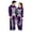 Purple, variant on Unisex Adult Hooded Onesie, Halloween Skeleton Full‑Body Print Long Sleeve Jumpsuit for Men Women Home Loungewear