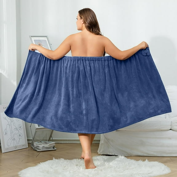 Towel Wrap for Women,Plus Size Adjustable Oversized Wrap Bath Dress Set,Adjustable Shower Wrap Towel,Bath Robe After Shower Comfortably Soft Experience